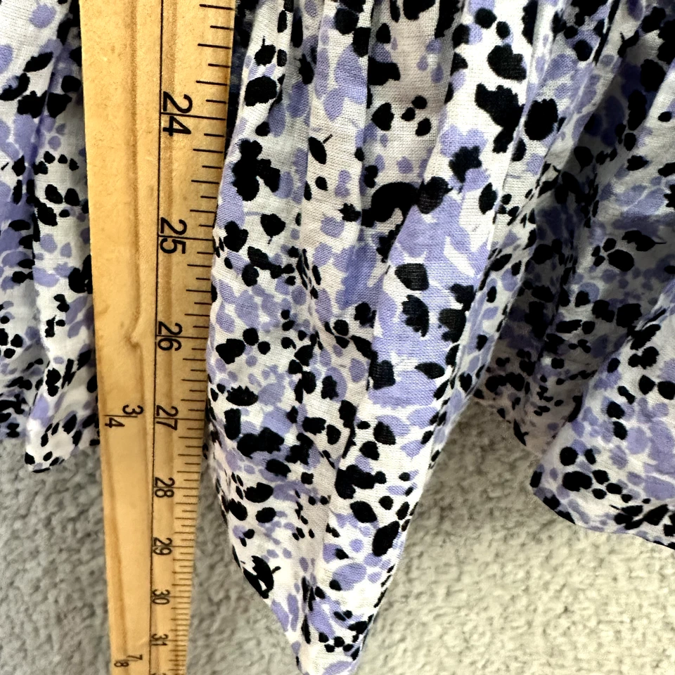 Kensie Babydoll Slip Top Mujer Pequeño Púrpura Geométrico Y2K Boho Delicado Femenino Foto 3 de 4