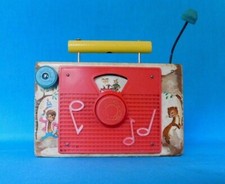 Vintage Fisher Price TV -  1961 - 1965 ALL FUNCTIONS WORK ~ POP GOES THE WEASEL