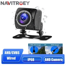 AHD/CVBS Car Backup Camera Waterproof Plate Rear View Night Vision Reverse 720P
