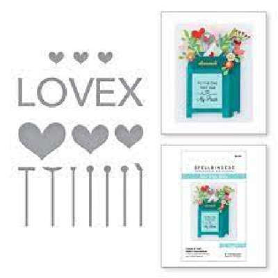 Spellbinders Metal Craft Die - PARCEL N POST HEART DECORATIONS