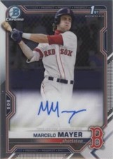 ✨レッドソックス　マルセロ・マイヤー　RC直筆サインカード✨　Auto MARCELO MAYER STARS & STRIPES SILHOUETTES JERSEY & AUTO 15