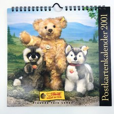 Steiff Postcard Calendar 2001 Unused 8x8 Toy Names Cards to Frame NOS