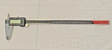 USED -0-12"x0.001" 3-Key Electronic Digital Caliper w/Extra Large LCD,AB11-1112U