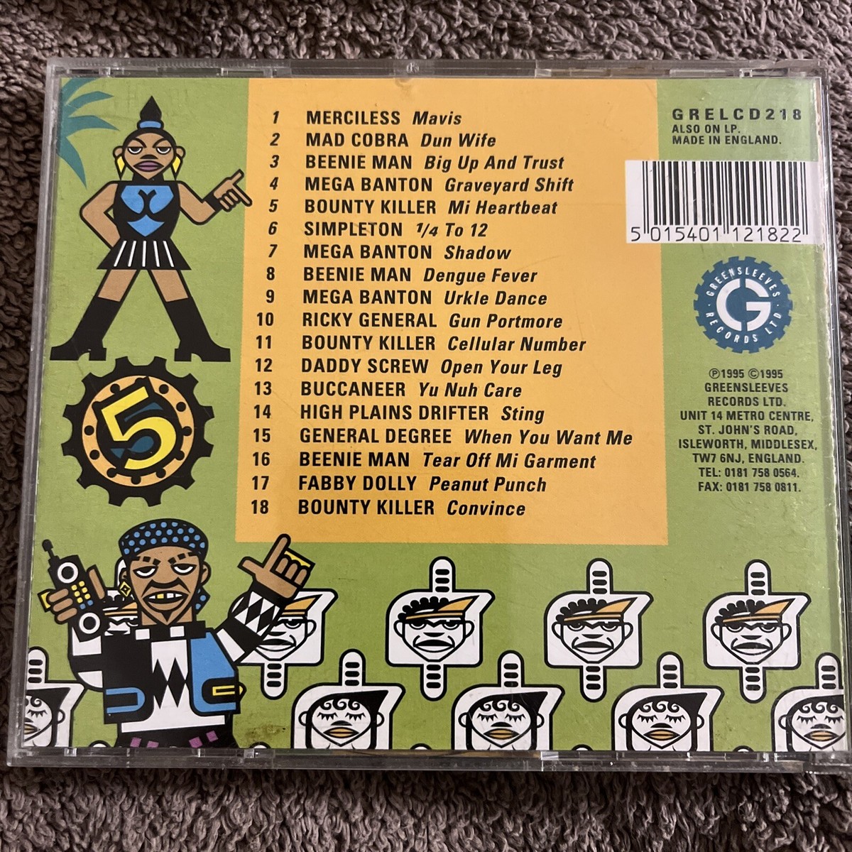 Ragga Ragga Ragga, Vol. 5 by Various Artists (CD, Aug-1995