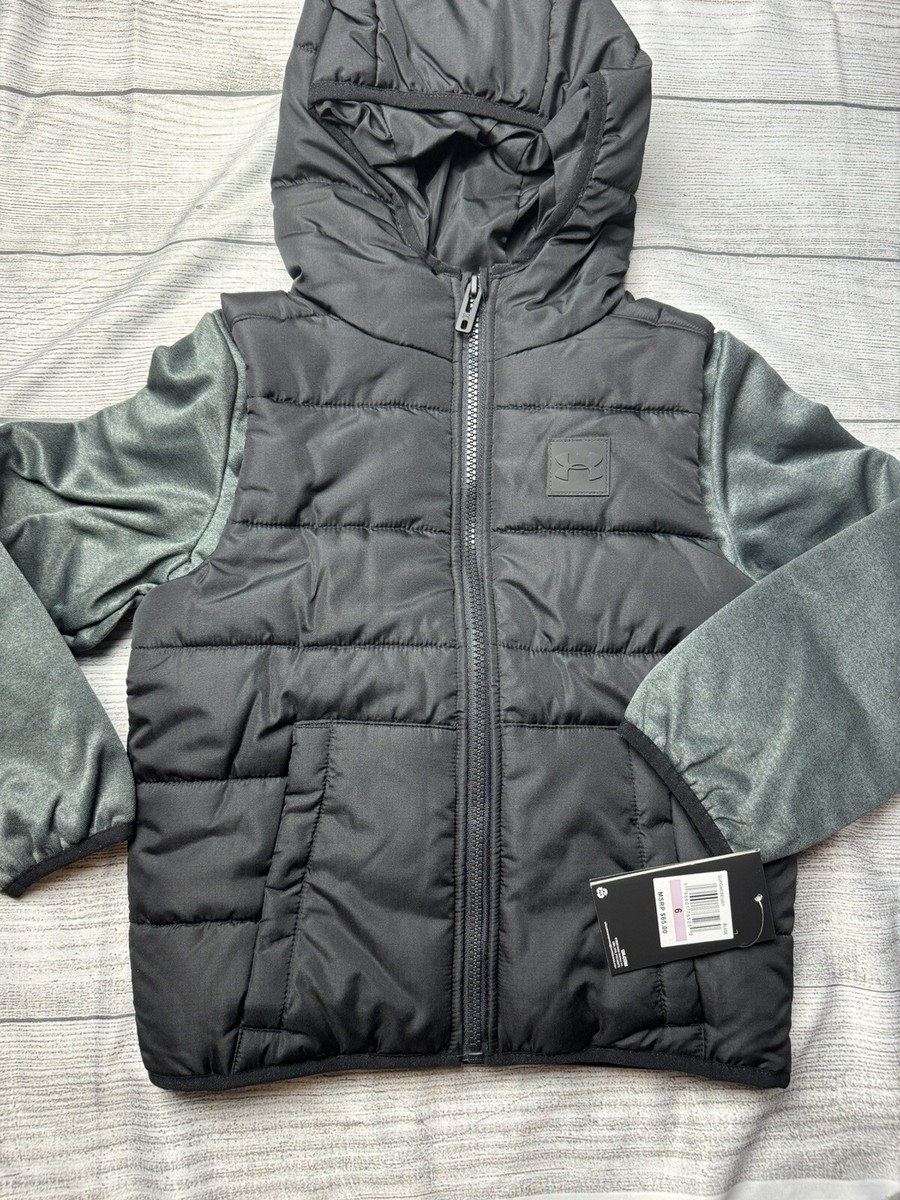 Under Armour Little Boys 2Fer Hoodie Vest Jacket NEW