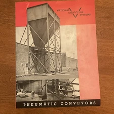 Vintage 1946 NATIONAL CHIPVEYOR  SYSTEMS Catalog Brochure PNEUMATIC CONVEYORS NY
