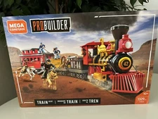 New Mega Construx Probuilder TRAIN HEIST (FVR42) 1329 Pcs Ages 10+