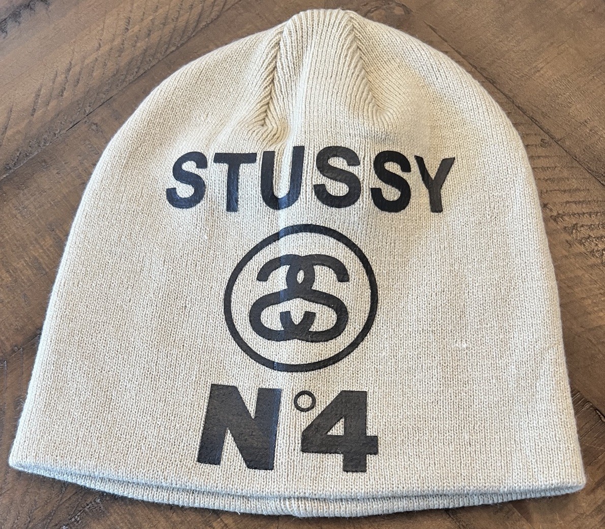 NEW - Stussy Number No. 4 Skullcap Beanie Hat - Color Bone | eBay