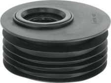 McAlpine DC2BL-OS Black 4"/110mm Offset Drain Reducer Connector Watertight Fit