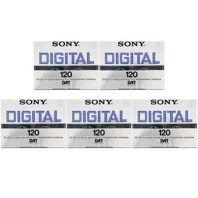 5x Sony DT-120 DAT Kassette 120 Min Digital Audio Tape Neu OVP Bundle