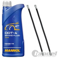 2Xbremsschlauch VORDERACHSE+1L Mannol DOT 4 Passend FüR Mercedes T1 B601 B602