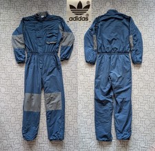   RARE VINTAGE 1980'S ADIDAS WEST GERMANY ONE PIECE WORK SUIT MEN'S ADULT L  