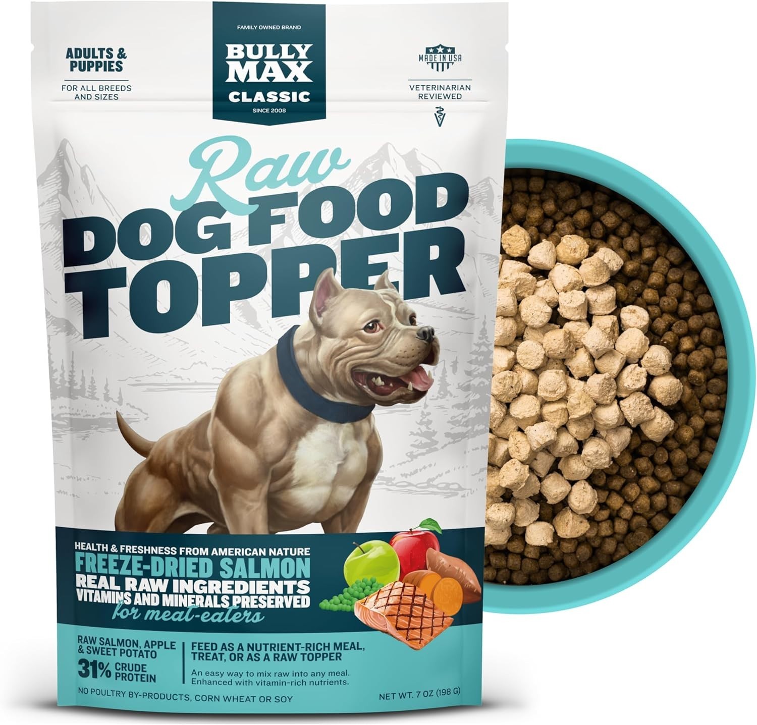 Topper Salmon Fruits Veggies 4 Dogs