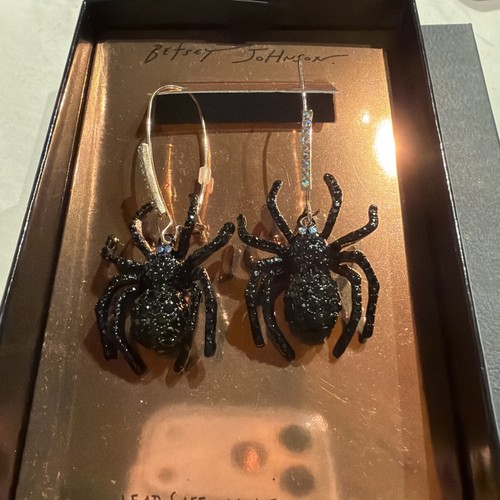Betsey Johnson Earrings Spider Halloween
