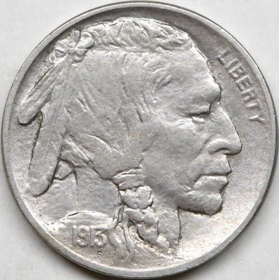 1913 type 2 buffalo nickel in a high grade