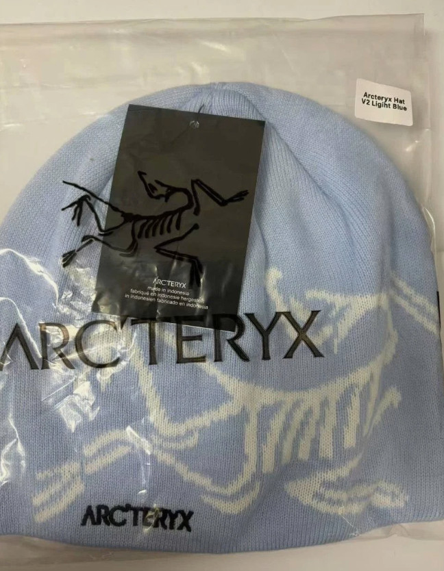 Arc'teryx Bird Head Toque Beanie Light Blue Merino Wool Winter Hat Unisex NWT