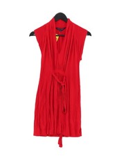 French Connection A-Line Midi Dress UK6 in Red