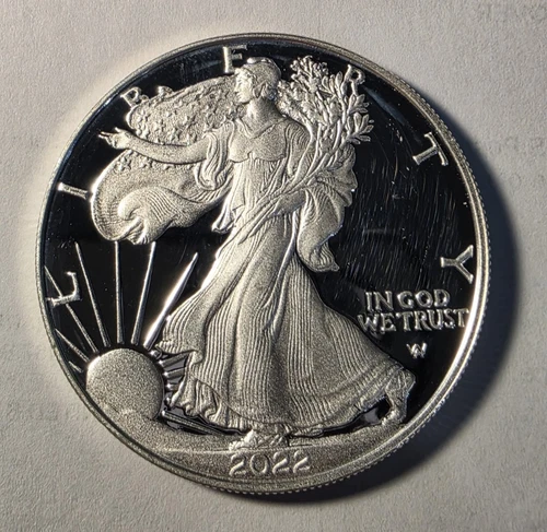 2022 Silver Proof Eagle $1 Dollar 1oz  .999 -No Box, COA or Box-Light scratches
