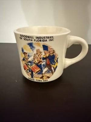 Vintage Goodwill Industries South Florida Spirit of  76 Mug Good Turn Day USA