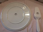 Christopher Stewart 13" Bone China Cake Plate and accompanying cake server.  — photo 5