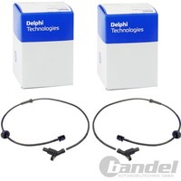 2X Delphi ABS-SENSOREN Hinten Vorne Hinten Passend FÜR VW Passat Links+Rechts |