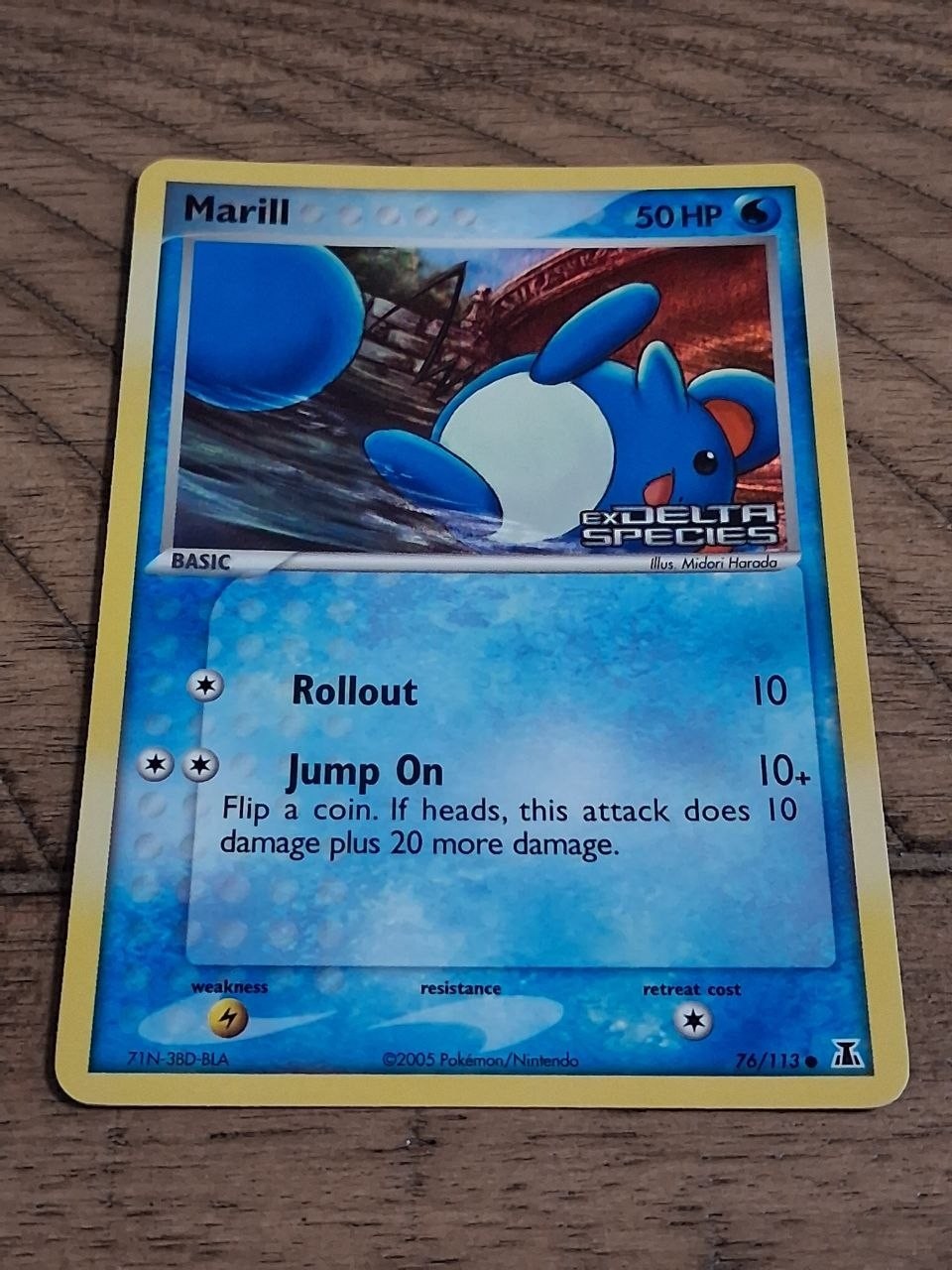 Pokemon TCG: Marill (76/113) - Delta Species, Reverse Holo NM