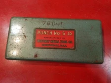 Vintage Whitney-Jensen No.5 Jr. Hand Held Metal Hole Punch Set