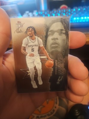 2026 Topps Signature Class Stephon Castle Brown Parallel Variation Spurs # 53