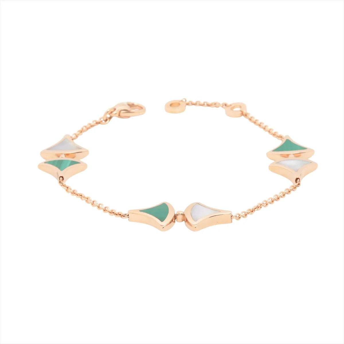 Bvlgari Diva Dream Malachite shells Bracelet 750(PG) 14.4g Stone scratches shell