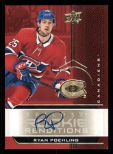 2019-20 Upper Deck Trilogy Rookie Renditions AUTO Gold #RR10 Ryan Poehling B