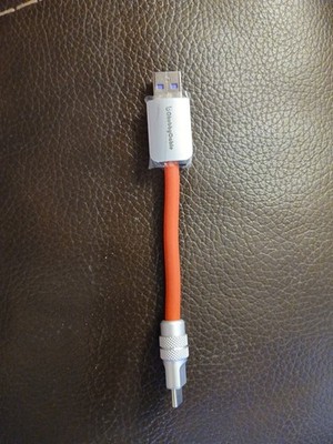 Chubbycable USB Type C Fast Charging Cable 100w Steam Deck 0.32ft Red