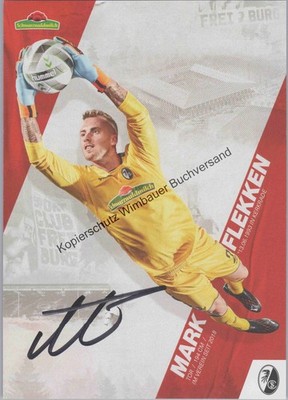 Original autograph Mark Flekken SC Freiburg // autograph signed signed 336332