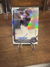 2022 Bowman Chrome 1st Yanquiel Fernandez /499 Refractor Auto #CPA-YFZ Yankees