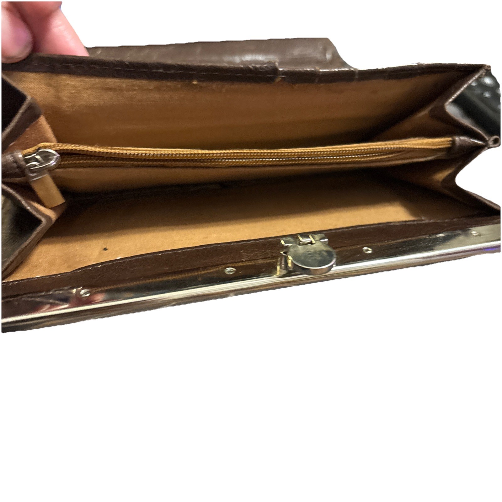 Way West Faux Python Embossed Leather Checkbook W… - image 5