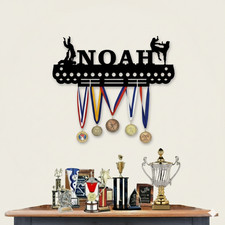 Personalised Karate Judo Martial Arts Medal Hanger Sports Medal Holder Display