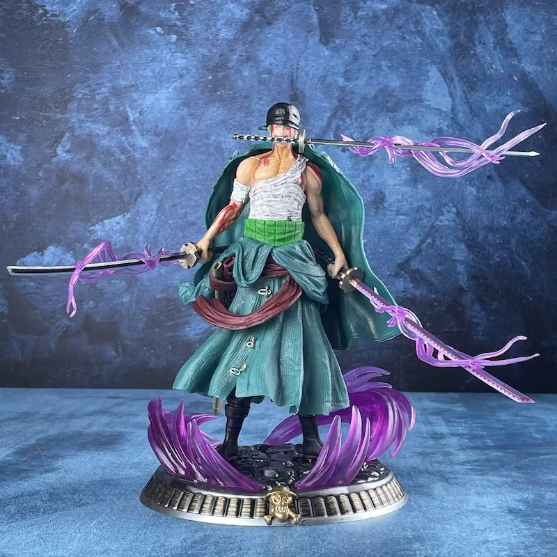 One Piece Anime Figure Bath Blood Roronoa Zoro PVC 21cm Action