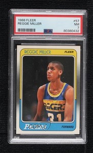 1988-89 Fleer Reggie Miller #57 PSA 7 Rookie RC HOF