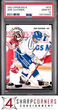 1992 UPPER DECK #615 JERE LEHTINEN RC PSA 10