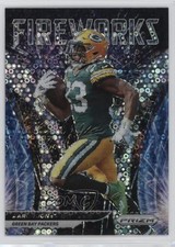 2021 Panini Prizm Fireworks No Huddle Prizm Aaron Jones #F-4 0g65