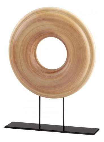 Walnut Redondo Wand 18 Inch Tall Iron and Wood Sculpture - Picture 1 of 1