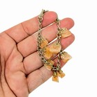 Vintage Estate Gold Tone Lucite Charm Designer Chain Bracelet — photo 6