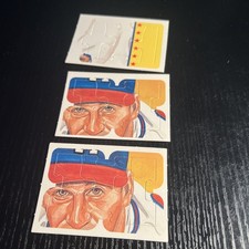 1989– Donruss —Warren Spahn Puzzle—3 pieces—Milwaukee Braves