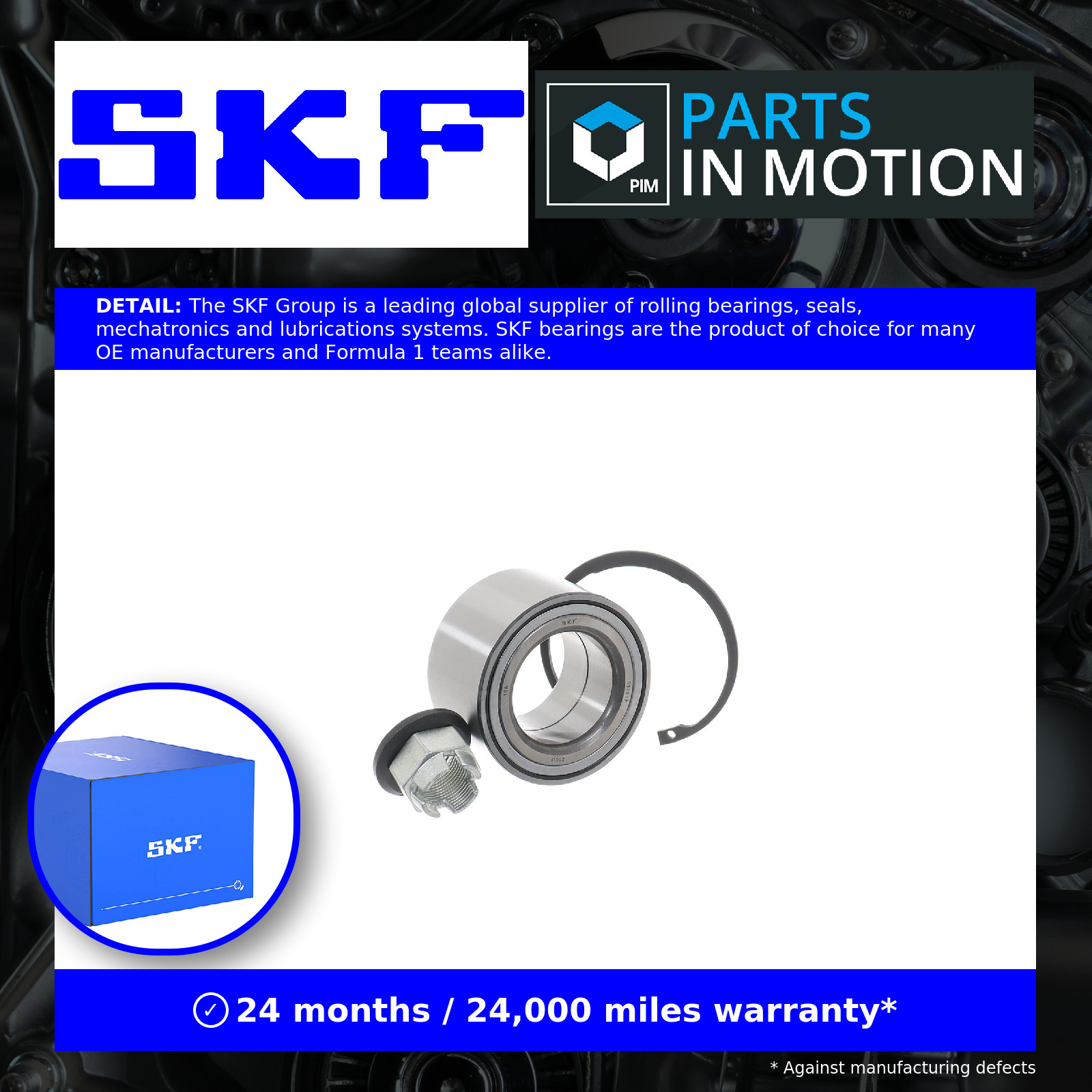 Wheel Bearing Kit fits OPEL MOVANO FD, JD 3.0D Front 2003 on SKF 4403023 9111023 - Image 5
