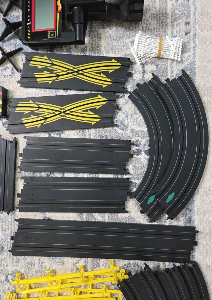 NASCAR Tech Race Challenge Hot Wheels TYCO NO CARS Juego de carreras incompleto COMO ESTÁ Foto 3 de 4