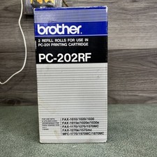 Brother PC-202RF Fax Refill Rolls 2 Pack FAX-1010 FAX-1170 MFC-1770 MFC-1870MC