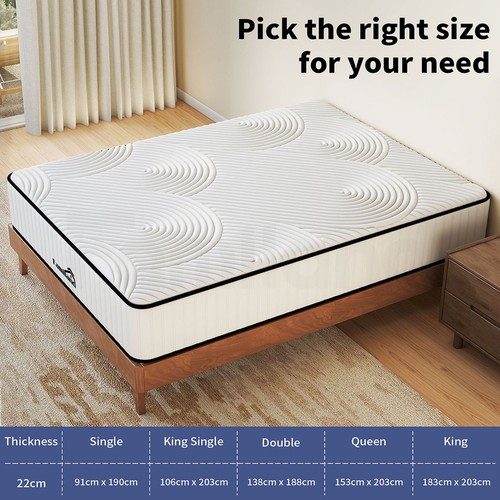 Familand Mattress Queen Double King Single Medium Firm Pocket Spring Euro Top - Picture 160 of 225