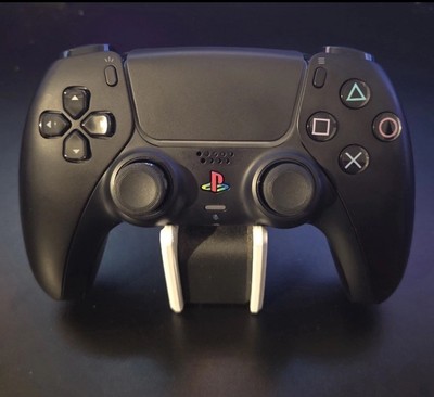 Custom Black Retro DualSense Wireless Controller W Ksilver Tmr