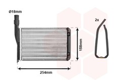 VAN WEZEL Wärmetauscher Innenraumheizung *** IR PLUS *** 43006087 für RENAULT 11