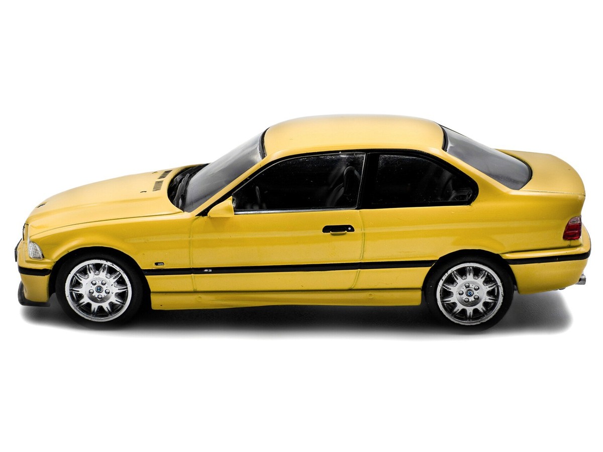 1999 BMW E36 M3 COUPE DAKAR YELLOW 1/43 DIECAST MODEL CAR BY