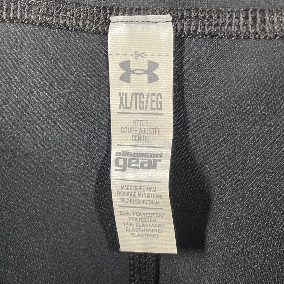 NUEVO Pantalones Under Armour Mujer XL Negro Capri Ajustado Gimnasio Activo Atlético Foto 4 de 4